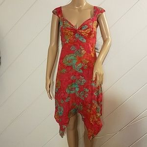 NWT Santiki Floral Midi dress sz Small